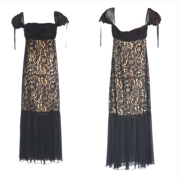 NWT! Rachael Zoe Black Arlene Lace Gown $695 6 - Picture 2 of 6